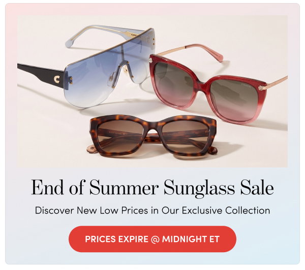End of Summer Sunglass Sale | Discover new low prices in our exclusive collection