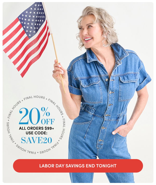 Labor Day Savings | 20% Off All Orders $99+ with Code: SAVE20