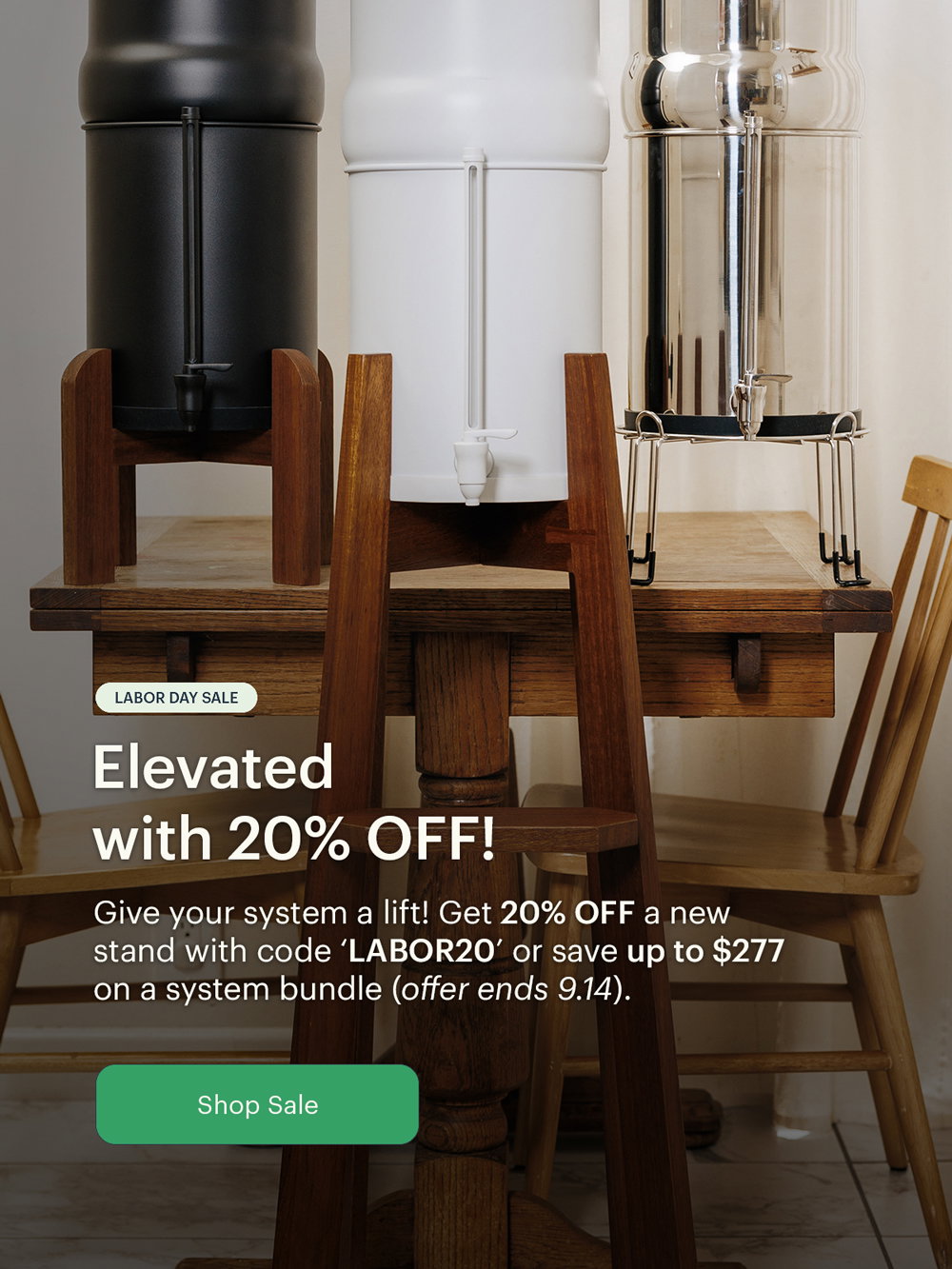 Elevated with 20% Off use code LABOR20