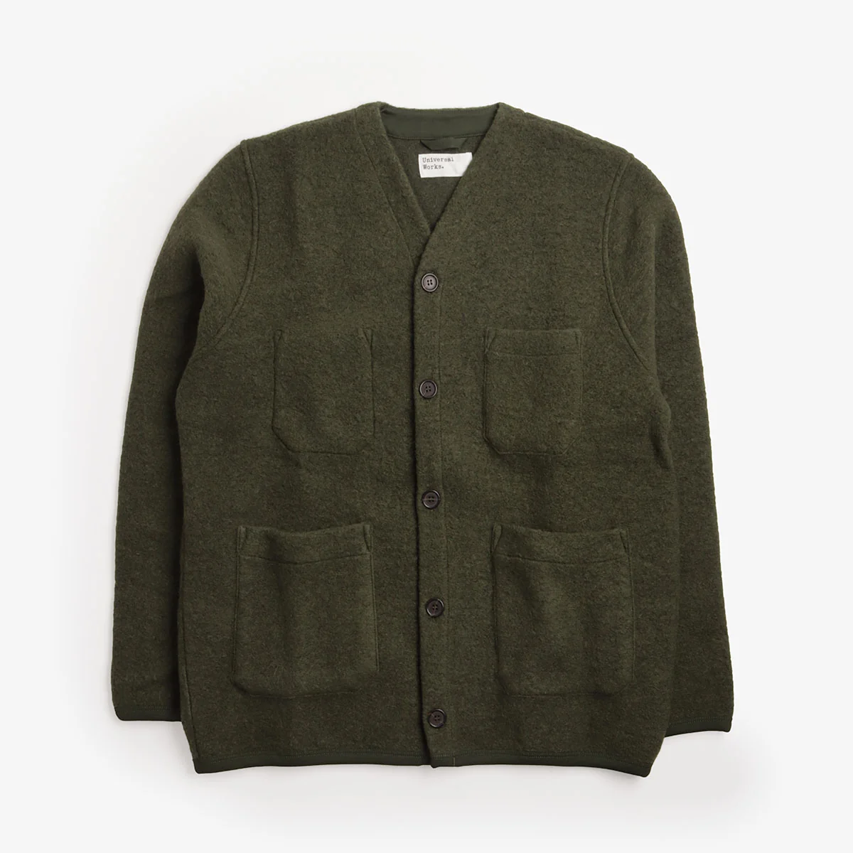 Universal Works Wool Fleece Cardigan at Urban Industry Store 