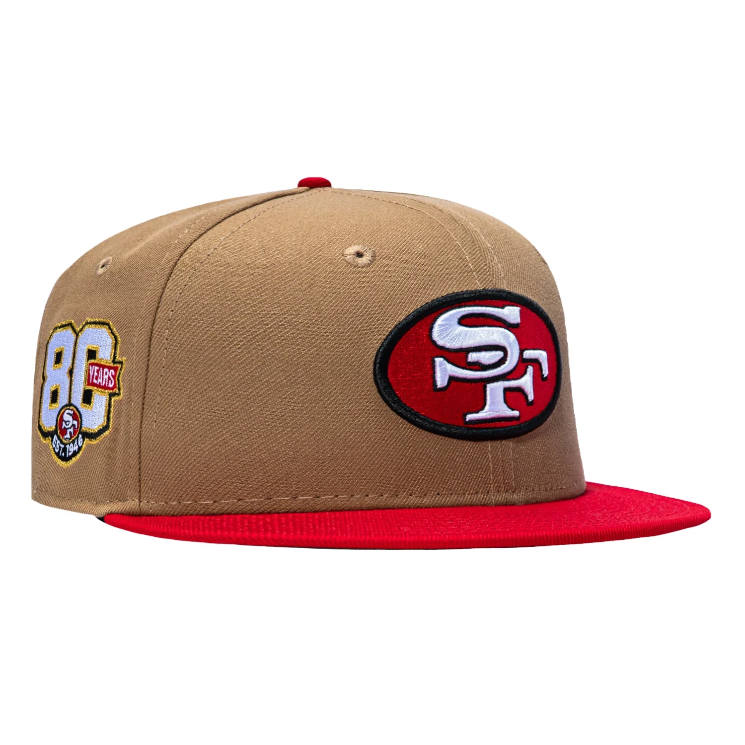 Image of 2TONE 49ERS 80TH 68 KHK/RED
