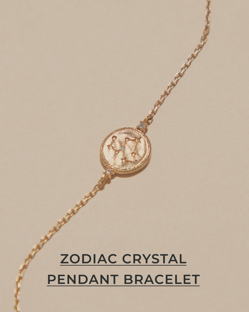 ZODIAC CRYSTAL PENDANT BRACELET
