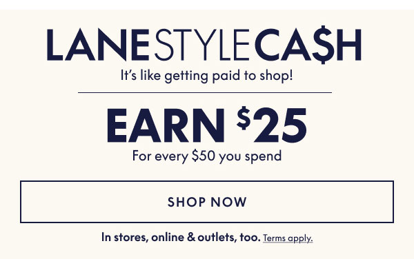 Earn $25 for Every $50 You Spend