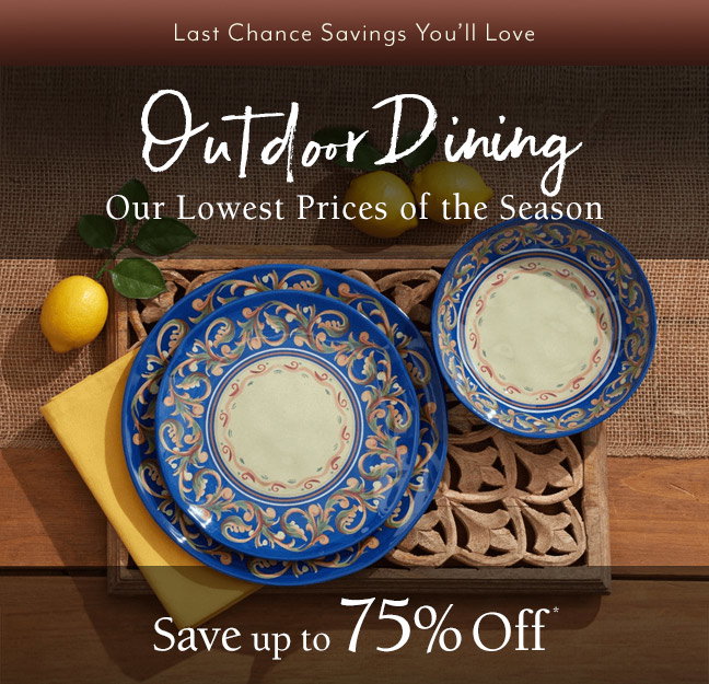 Shop our Lowest Outdoor Dining Prices of the Season