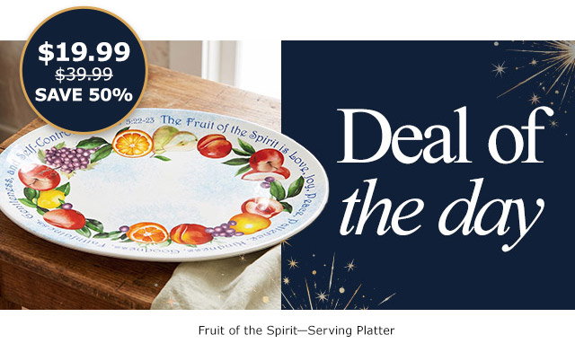 Deal of the Day | Fruit of the Spirit Serving Platter