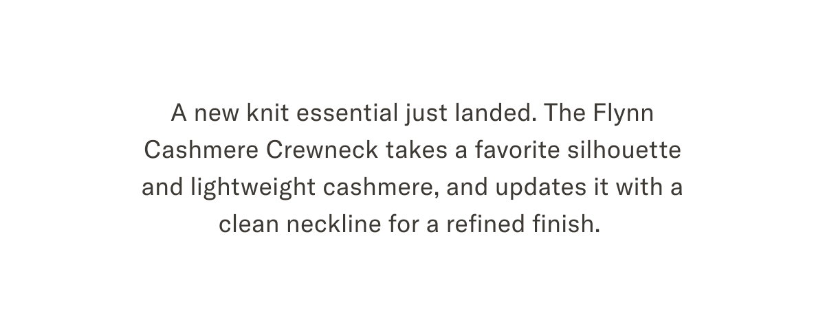 Flynn Cashmere Crewneck