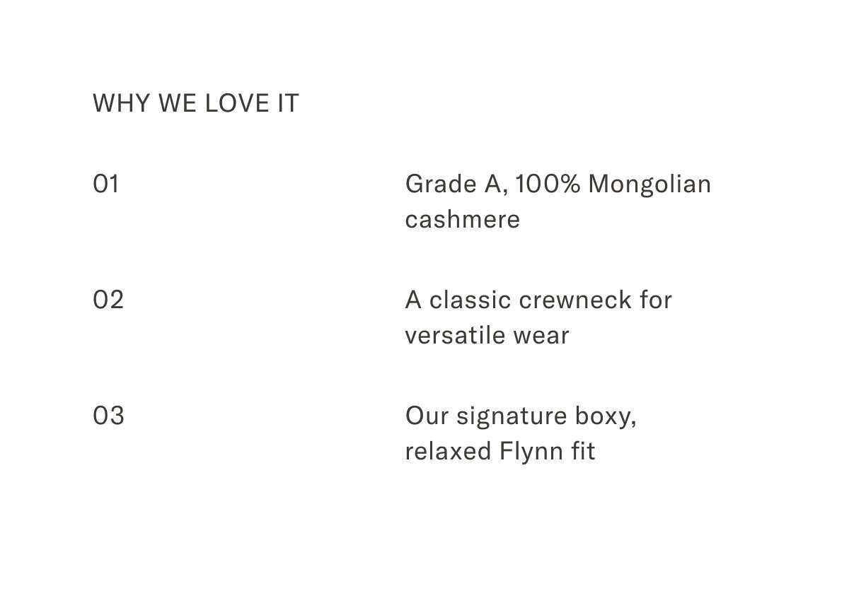 Flynn Cashmere Crewneck