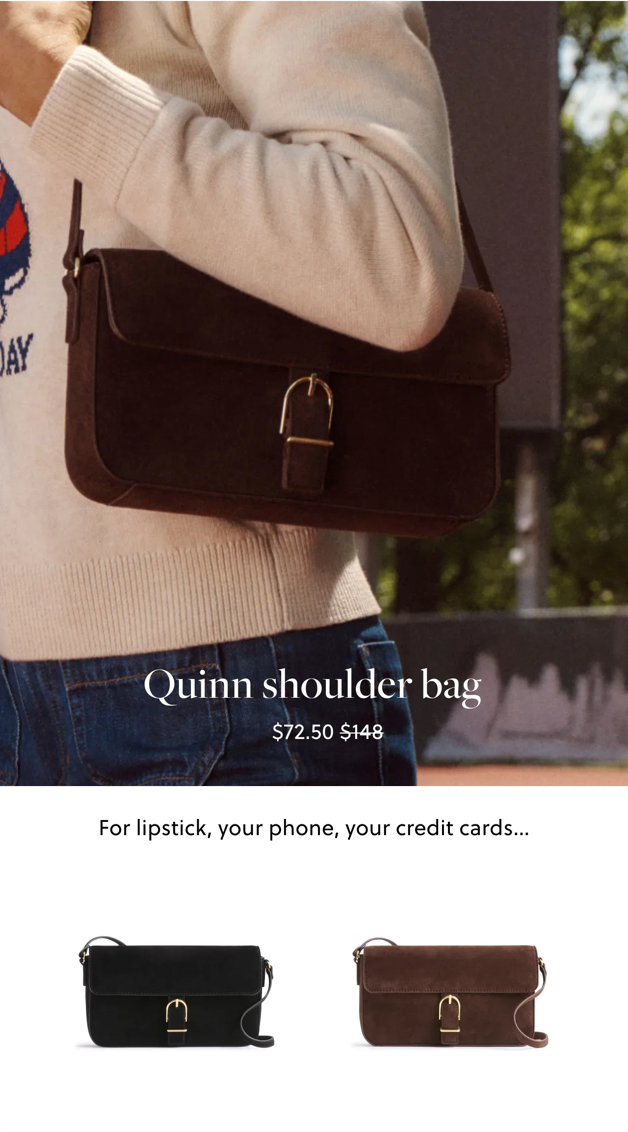 Quinn shoulder bag