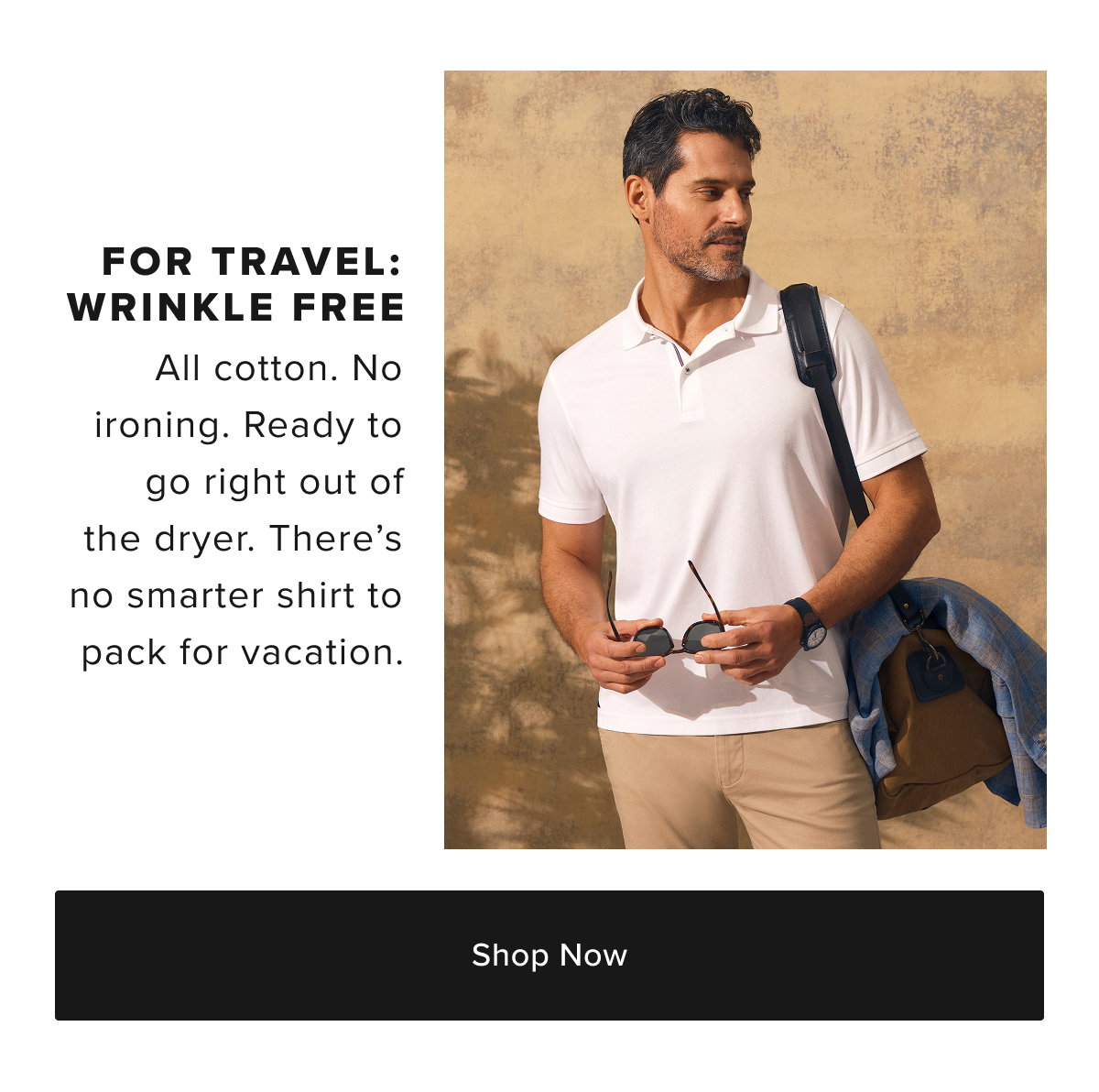 Shop For Travel Wrinkle Free polos