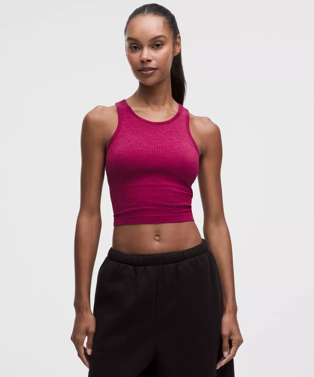 Ebb to Street Cropped Racerback Tank Top