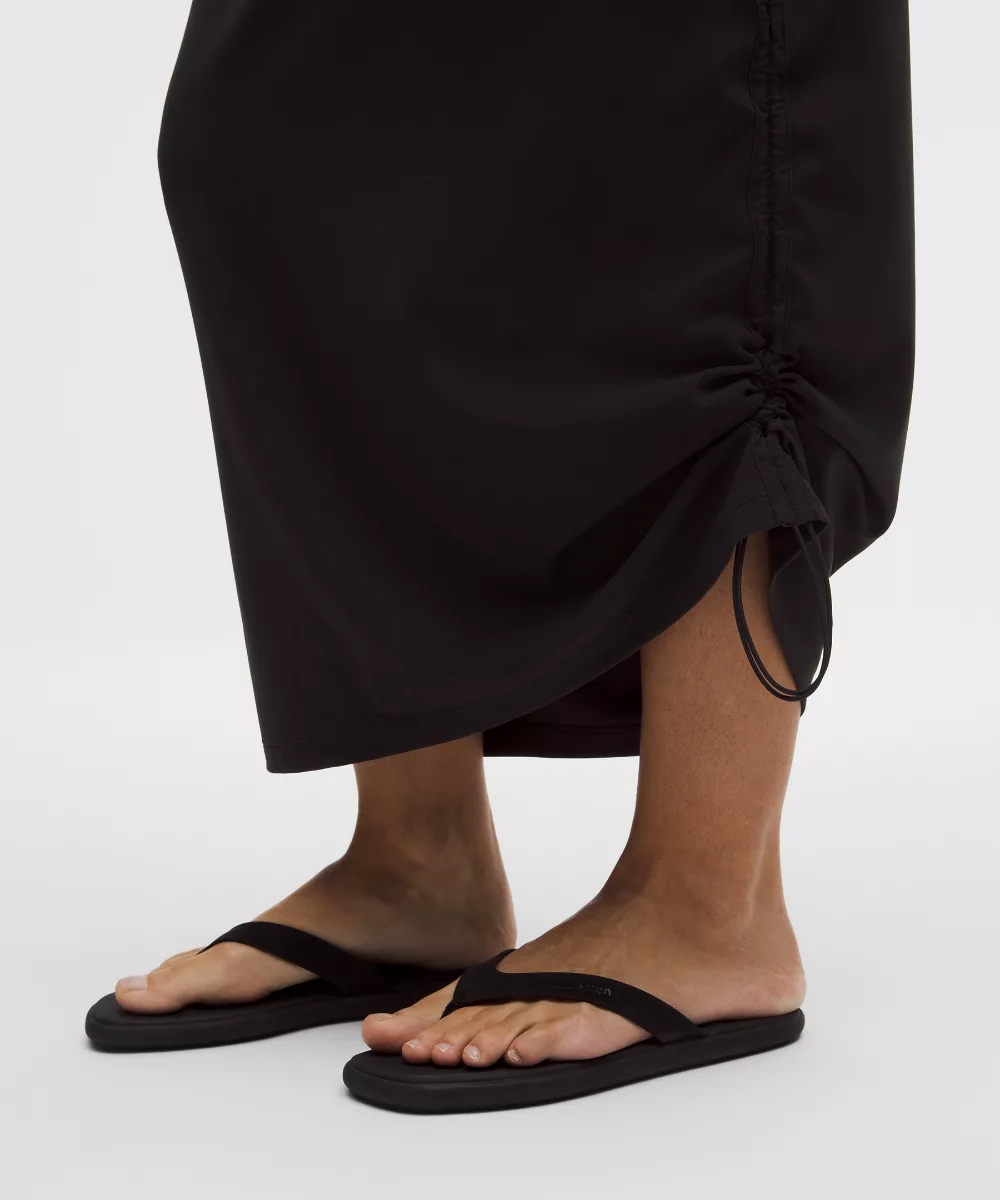 Nulu Dual-Cinch High-Rise Maxi Skirt