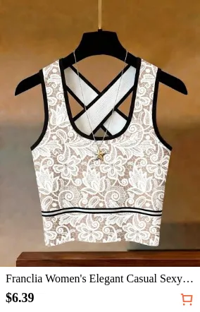 Franclia Women's Elegant Casual Sexy Y2K Style Black & White Colorblock Patchwork Black & White Webbing Decor Cross Back Tank Top, Short Knit Ribbed Fabric, Versatile For Casual, Vacation, Sports, Summer: Women's Tops, Women's Casual Tops, Women's Elegant Tank Tops, Women's Sexy Tank Tops, Women's White Tank Tops, Knit Tank Tops, Solid Color Tank Tops, Colorblock Tank Tops, Commuter Tank Tops, Everyday Tank Tops, Versatile Tops, Summer Holiday Tops, Vacation Tops