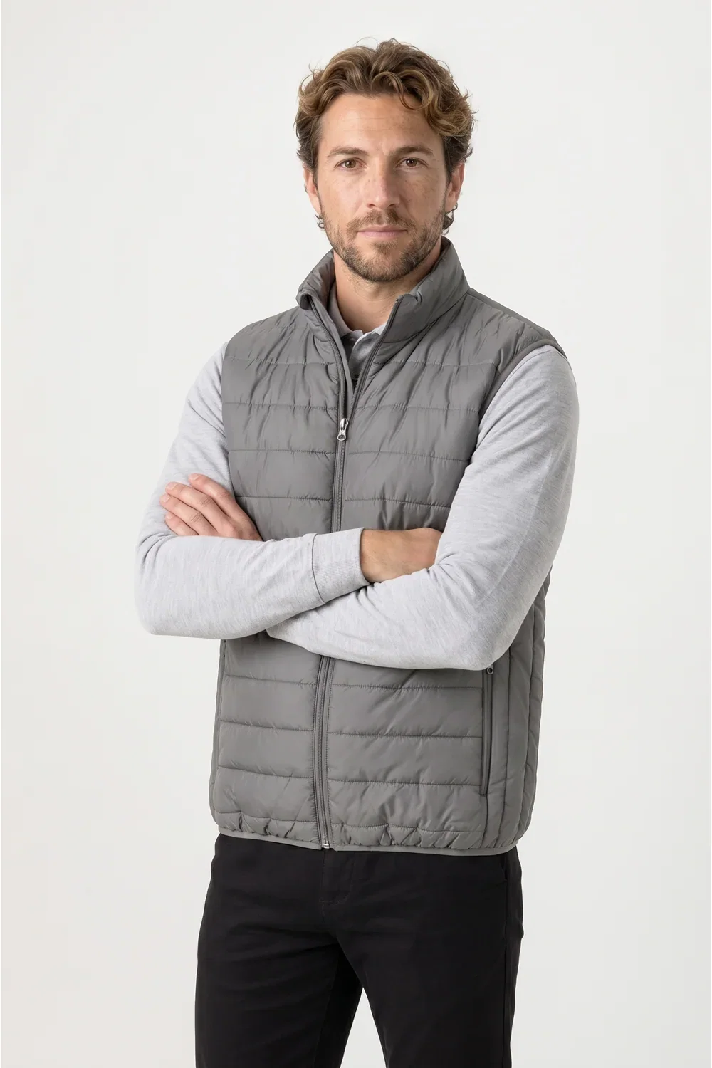 Image of Result Unisex Padded Bodywarmer Gilet, Grey