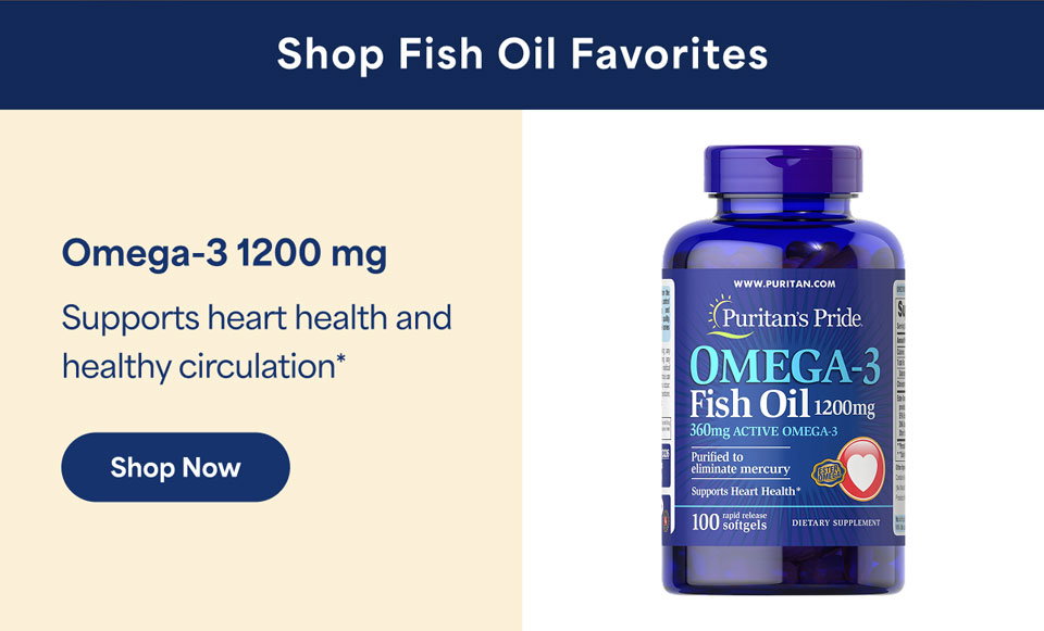 Omega-3 Fish Oil 1200 mg (360 mg Active Omega-3)