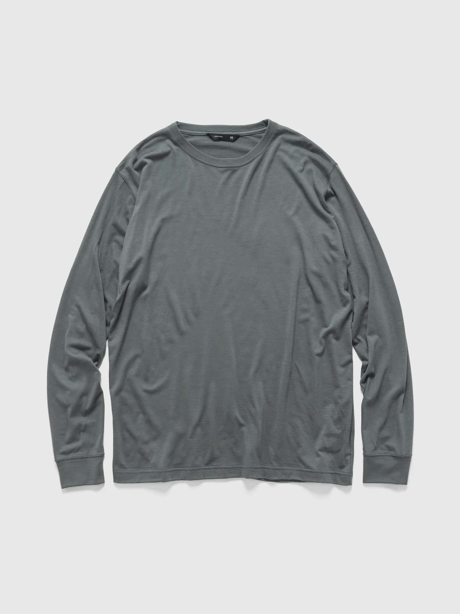 Image of Stratus Longsleeve - Superfine Wool Jersey Sage