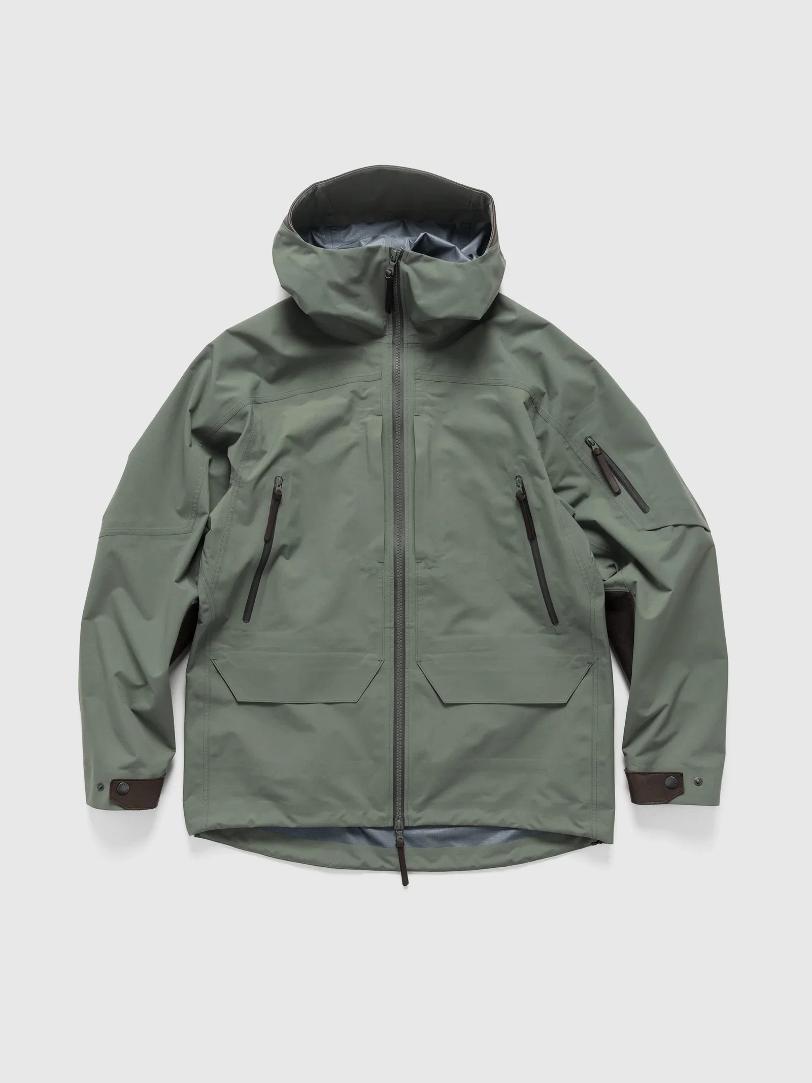 Image of Spectre Jacket - GORE-TEX® Nylon 3L / Leather Lichen