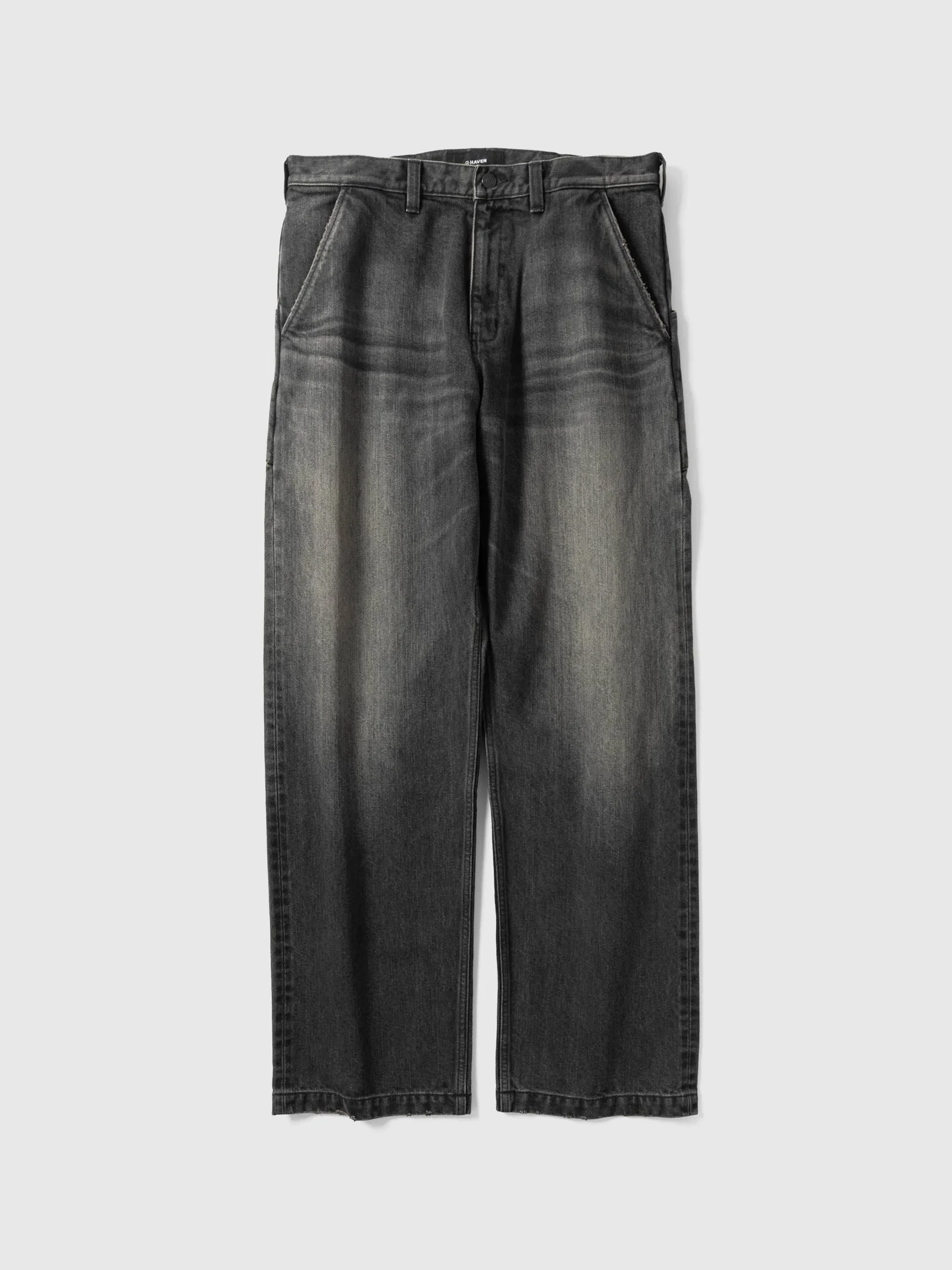 Image of Graft Pant - Suvin Cotton Denim Light Wash Black