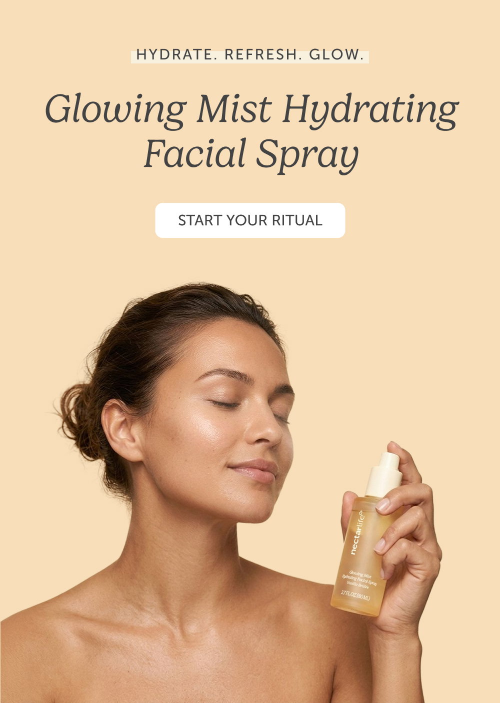 Hydrate. Refresh. Glow. Glowing Mist Hydrating Facial Spray