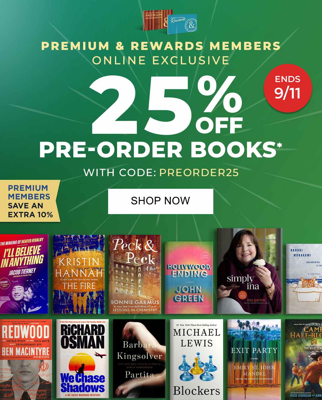 PREMIUM & REWARDS MEMBERS ONLINE EXCLUSIVE: 25% OFF PRE-ORDER BOOKS* WITH CODE: PREORDER25 [PREMIUM MEMBERS SAVE AN EXTRA 10%] - SHOP NOW [ENDS 9/11]