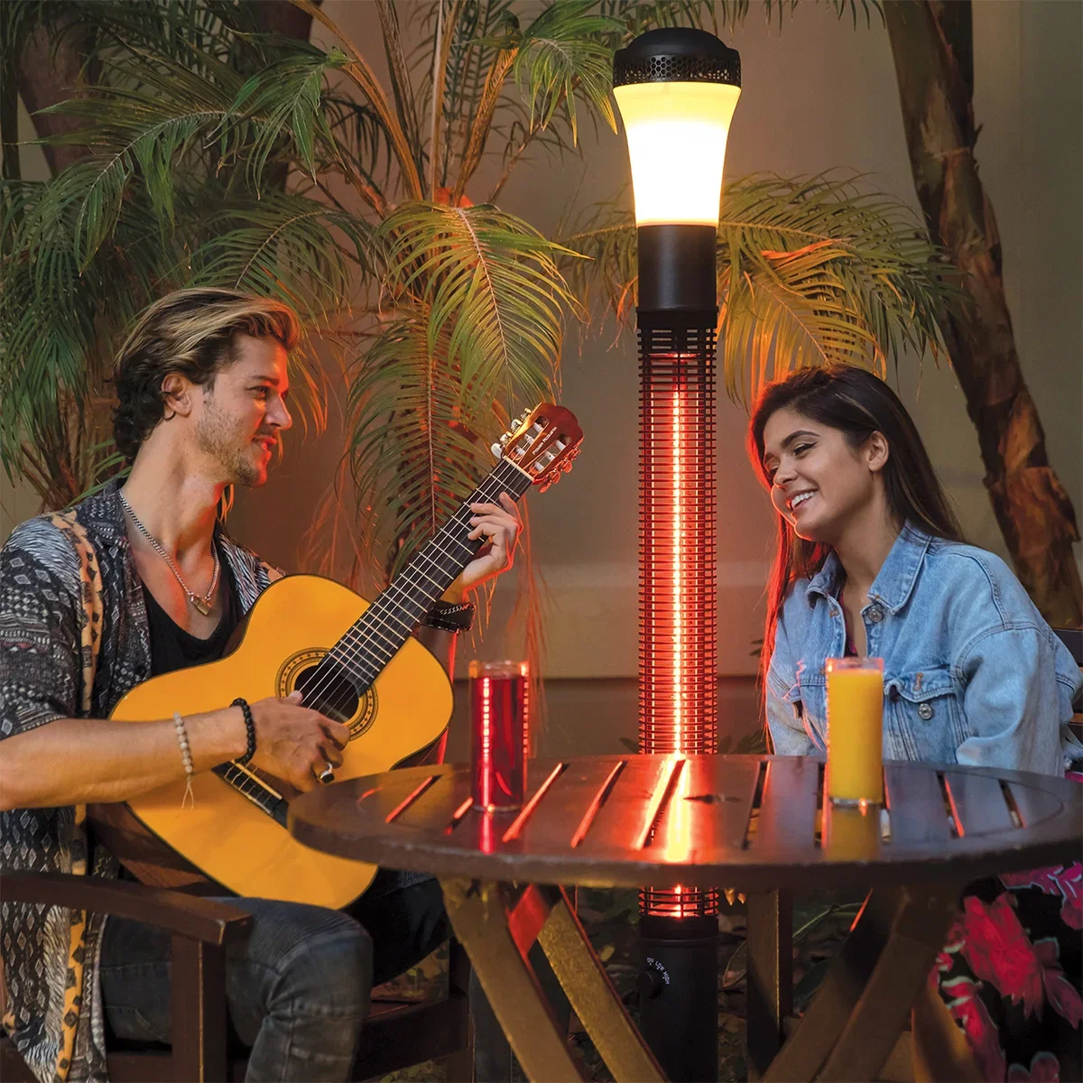 Image of 68'' Bluetooth Infrared Heater with LED Lighting