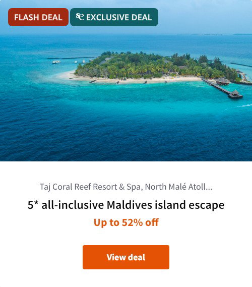 5* all-inclusive Maldives island escape