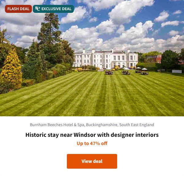 Historic stay near Windsor with designer interiors