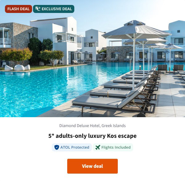 5* adults-only luxury Kos escape