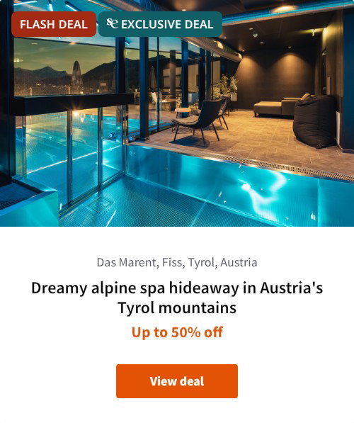 Dreamy alpine spa hideaway in Austria's Tyrol mountains