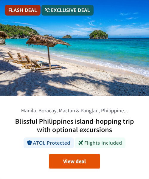Blissful Philippines island-hopping trip with optional excursions