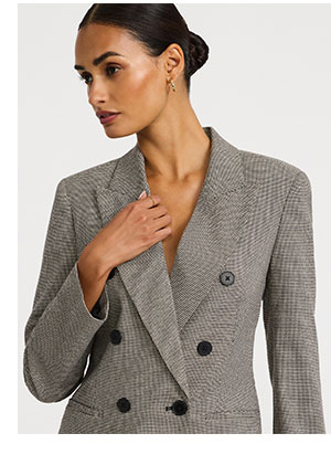Shop Womens Houndstooth Blazer