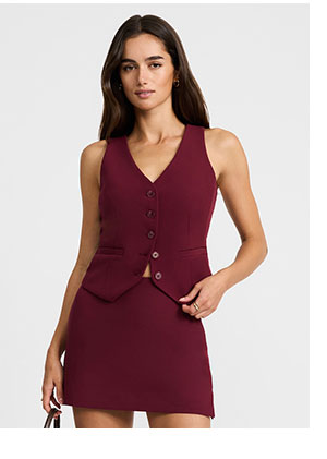 Shop Womens Maroon Vest