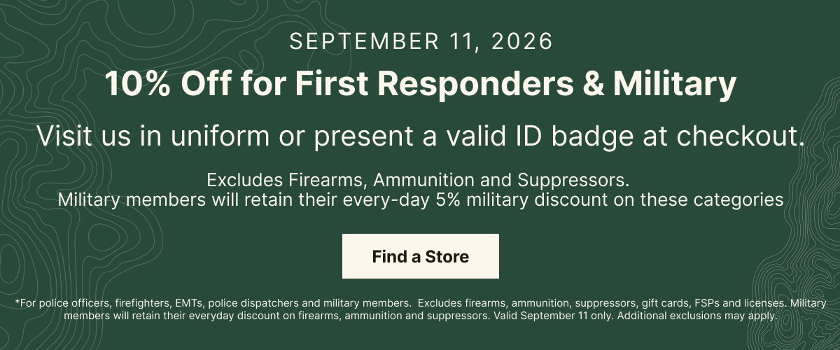 10% Off for First Responders & Military