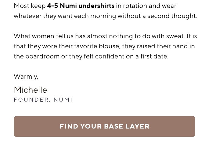 FIND YOUR BASE LAYER