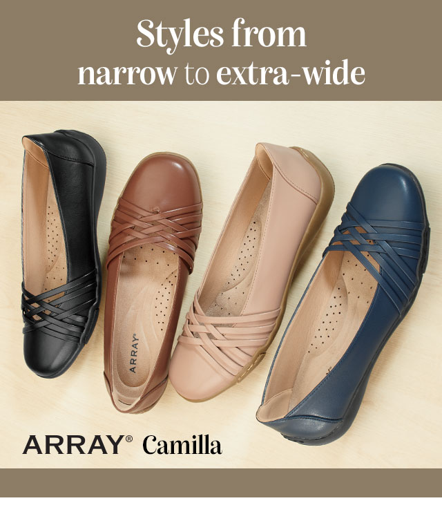 Array Styles From Narrow to Extra-Wide