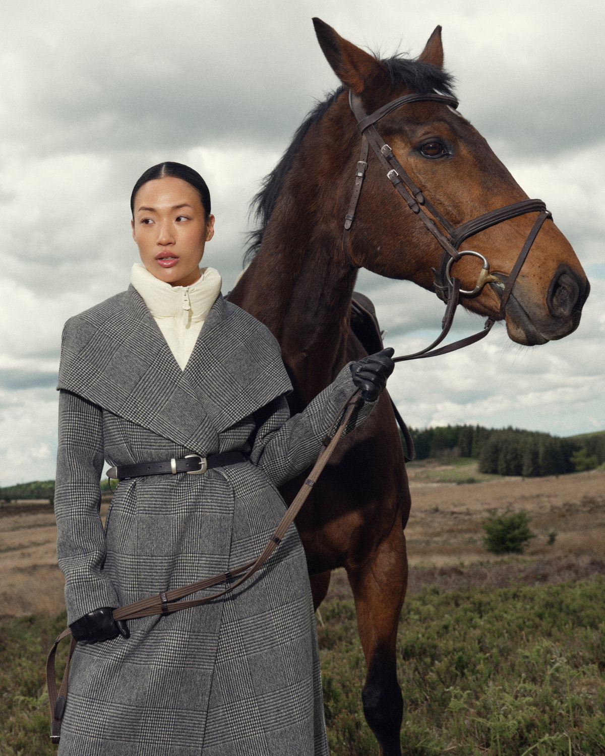 MAI Double-face wool wrap coat