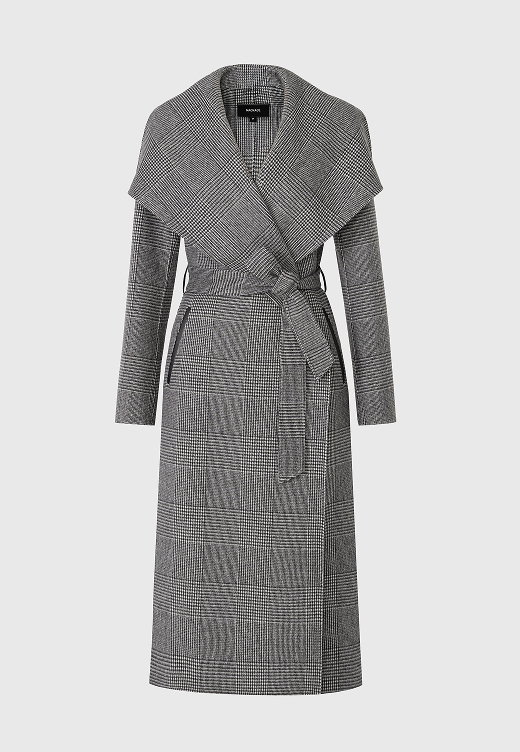 MAI Double-face wool wrap coat