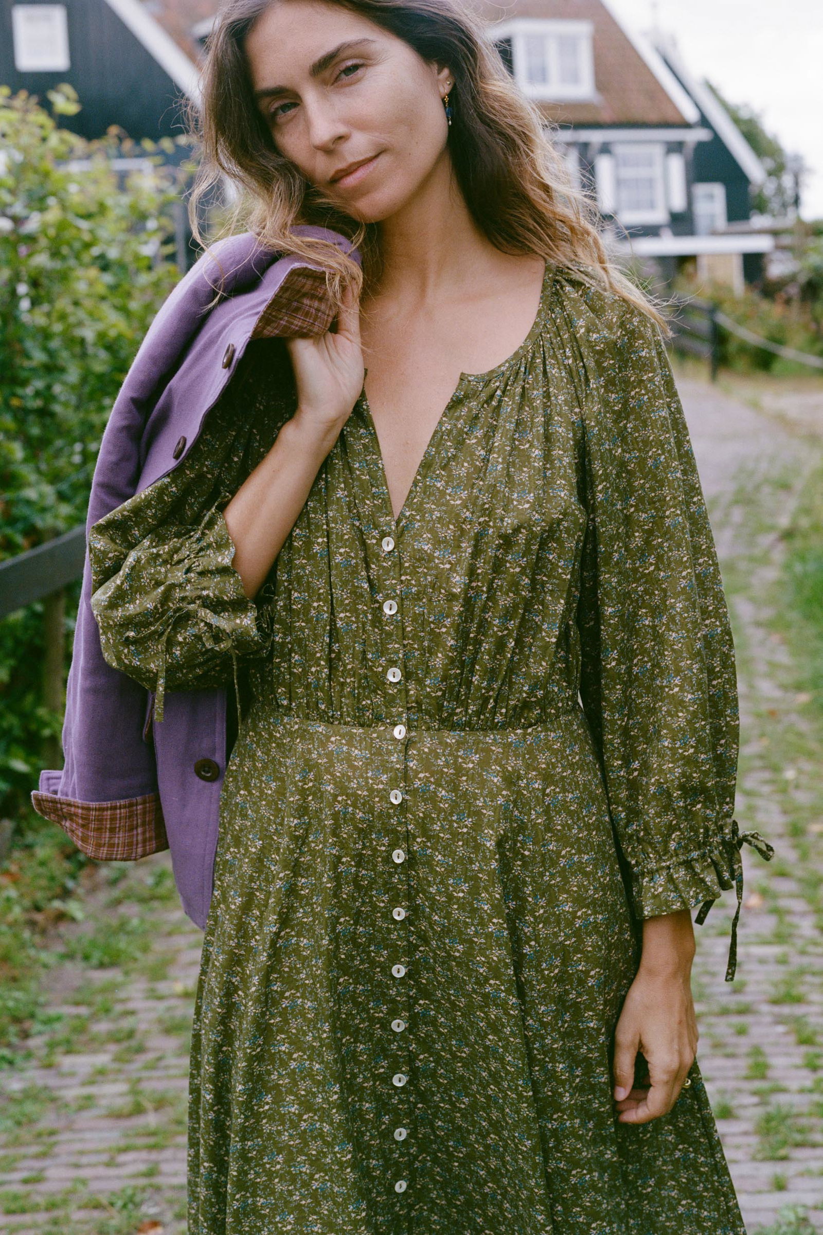 Image of The Renata Dress | Pine Foliage
