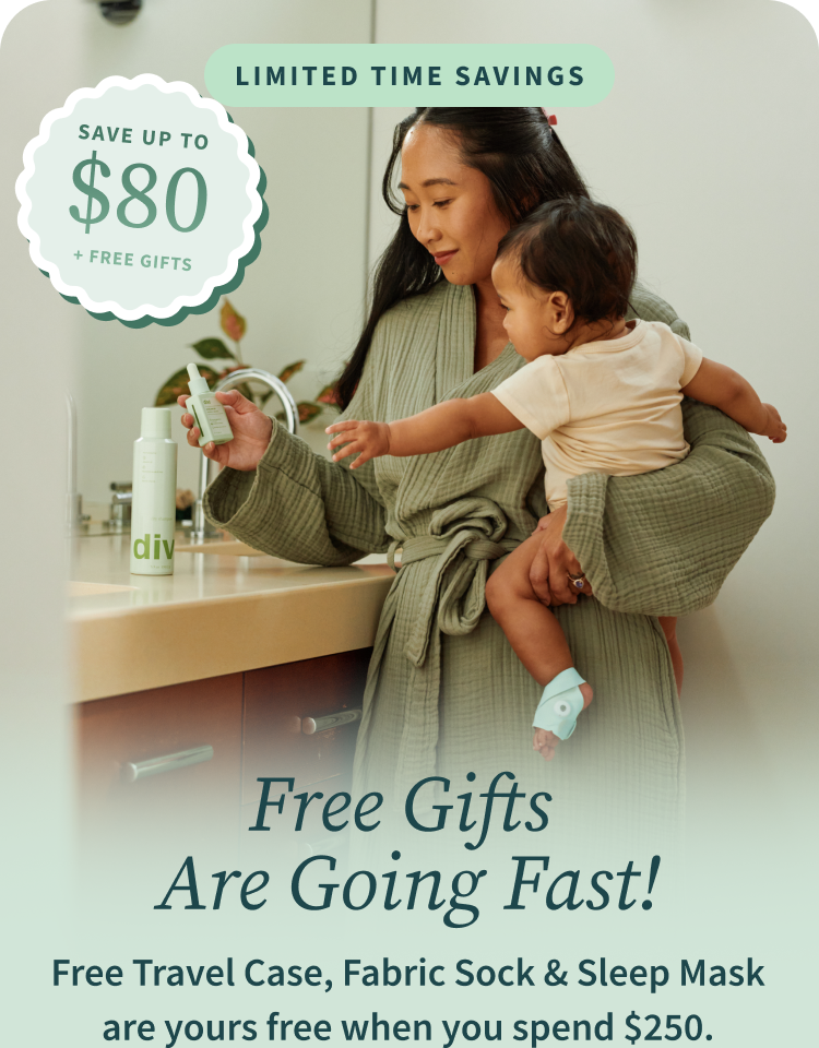 Limited Time Savings | Free Gifts Are Going Fast! | Free Travel Case, Fabric Sock & Sleep Mask are yours free when you spend $250.