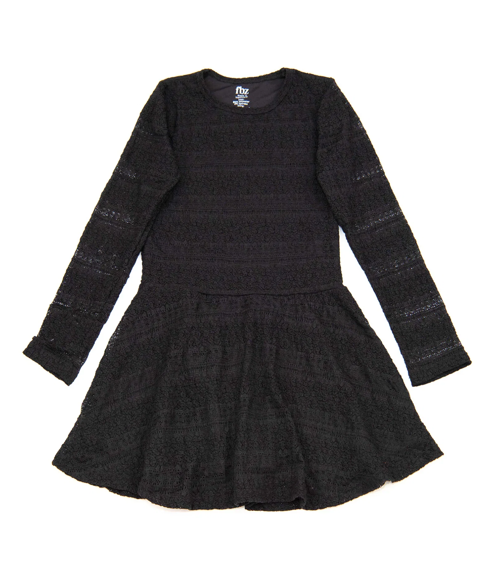 Image of FBZ Girls Kristi Long Sleeve Lace Dress