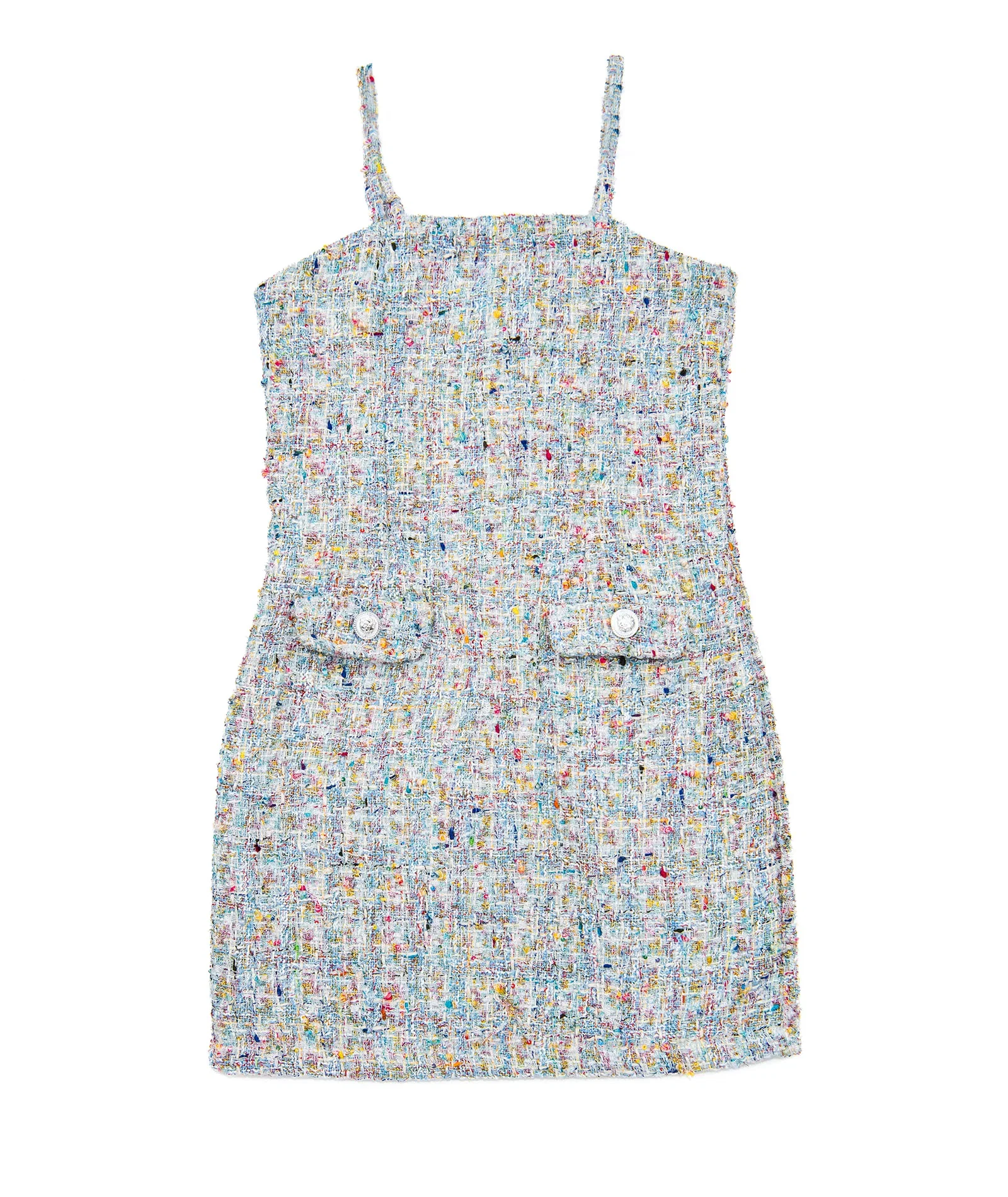Image of FBZ Girls Cordelia Blue Tweed Dress