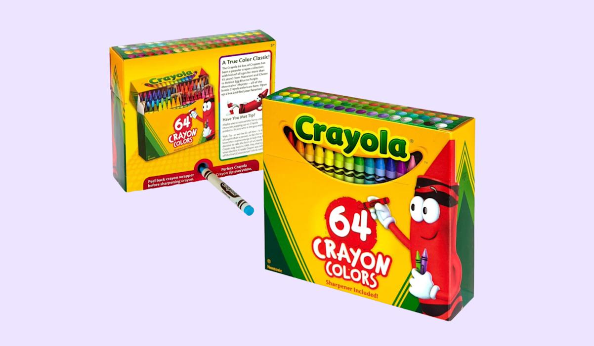 A 64-count box of crayons (with the sharpener, of course)