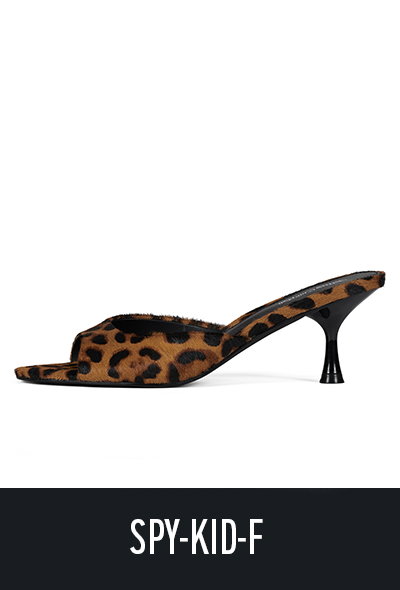 SPY-KID-F Calf-hair kitten heeled sandal 