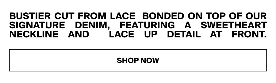 Lace Denim Bustier CTA