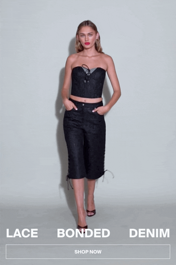 Lace Bonded Denim