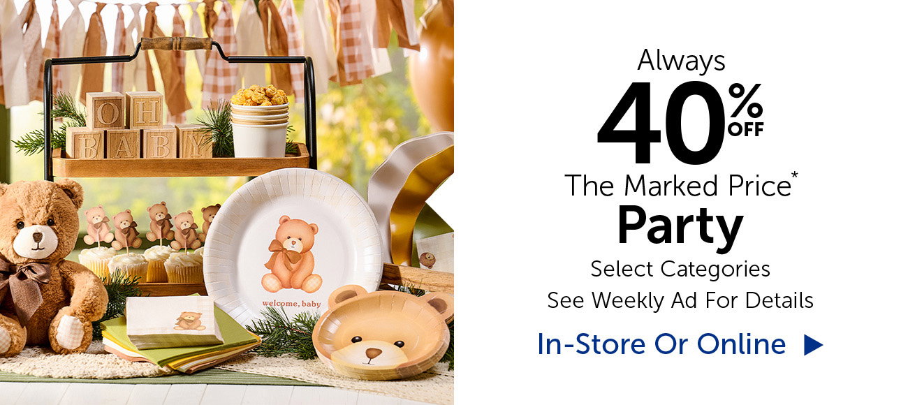 Always 40% Off Party - Select Categories