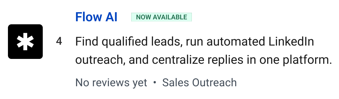 Flow AI: Find qualified leads, run automated LinkedIn outreach, and centralize replies in one platform.