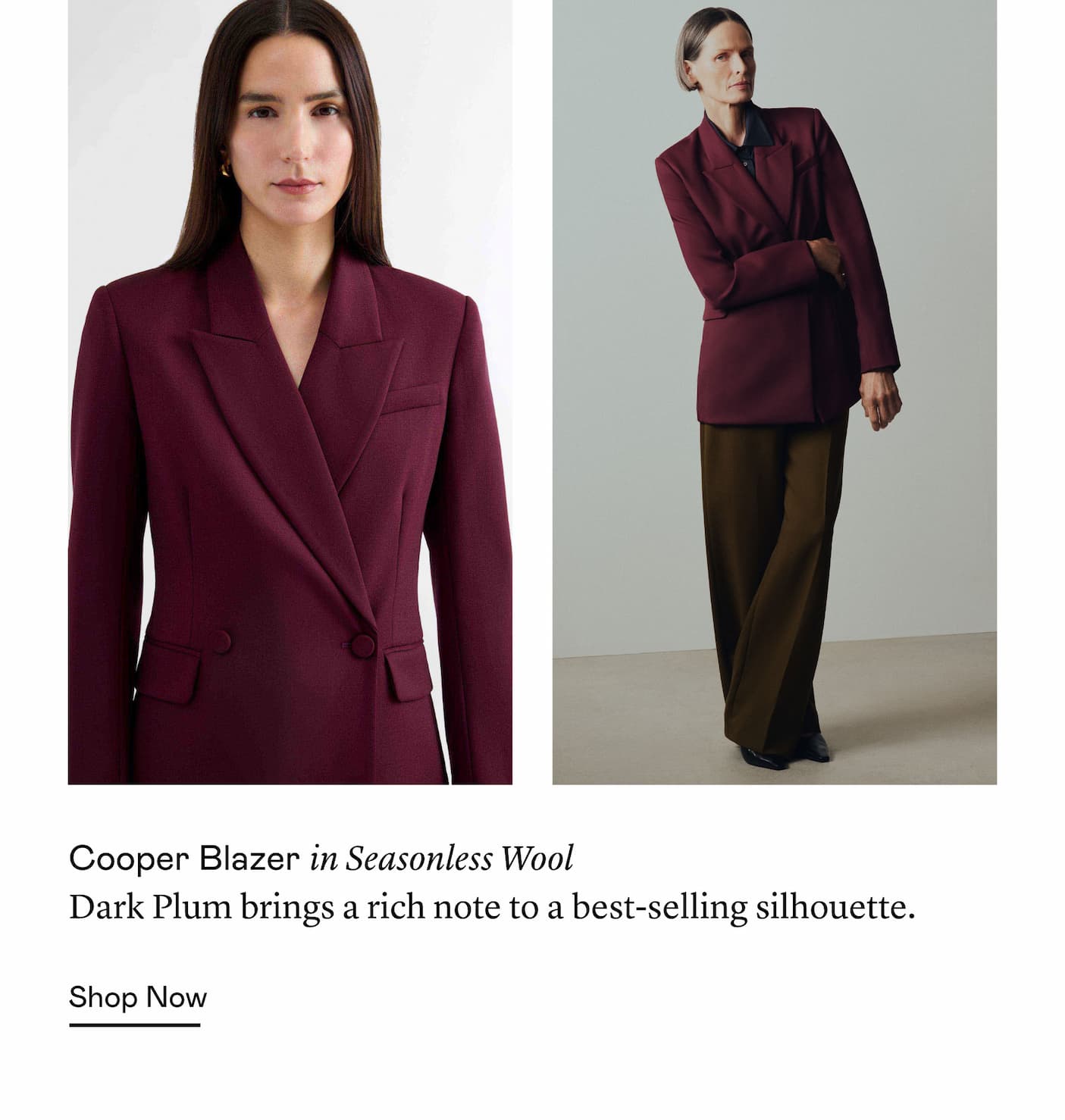 Cooper Blazer in Seasonless Wool 
