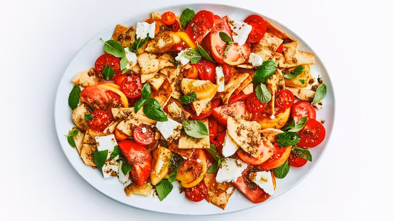 Fancy and Beautiful Tomato Salad recipe