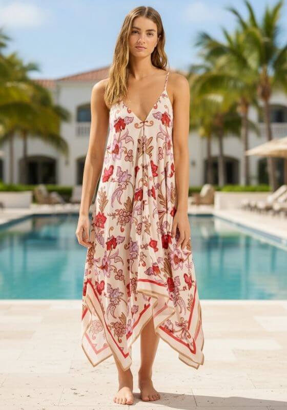Image of Summer Chintz Scarf Dress