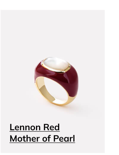 Lennon Red Mother of Pearl